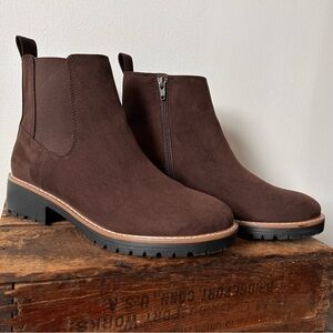 Kensie Dark Brown Ankle Booties